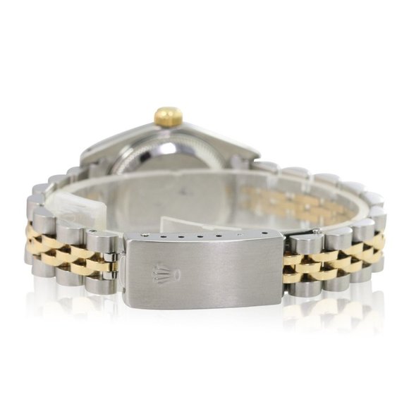 ROLEX DATEJUST CHAMPAGNE ROMAN DIAL 18KY FLUTED JUBILEE TWOTONE WATCH 26MM 69173 - Picture 5 of 9